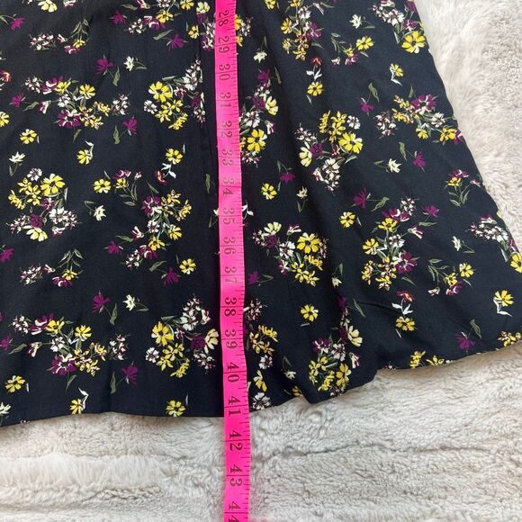 Torrid Black Floral Daisy Tie Challis Smocked Dress Plus Size 2 Long Sleeve Rayo - Picture 11 of 12